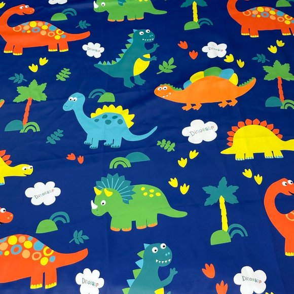 Dinosaur Grommet Curtain Panel Animated Youth Kids Toddler Room Decor 4 Panels - Picture 2 of 12